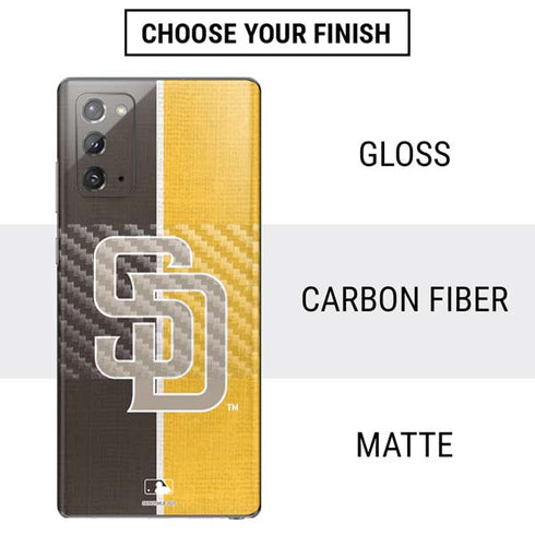 MLB San Diego Padres Split Galaxy Note20 5G Skin